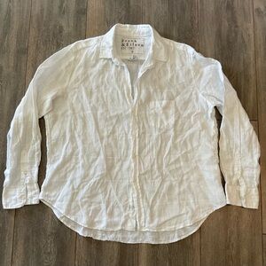Frank & Eileen Women’s White Relaxed Button-Up Shirt